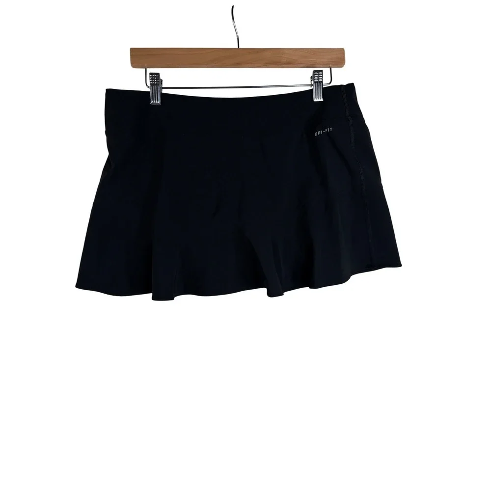 Nike Dri Fit Victory Flouncy Skort size Large Black
